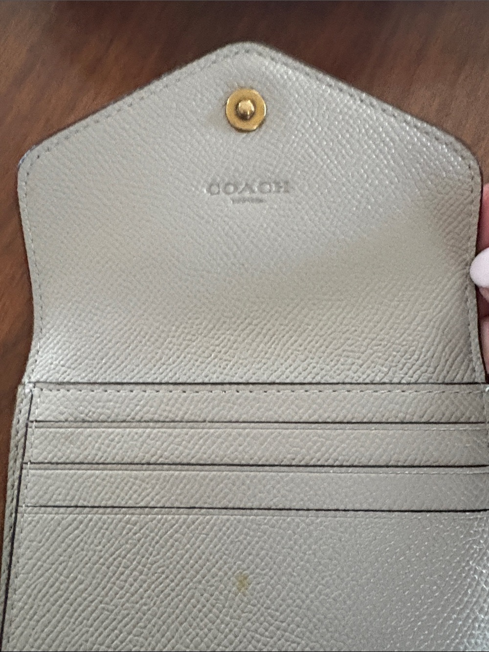 Coach silver leather wallet - Picture 7 of 8